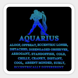 Other Side of The Zodiac – Aquarius Sticker